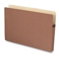 Business Source File Pocket- 3-.50in. Exp.- Legal- Redrope BSN65794